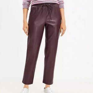 LOFT Women's Faux Leather Pants, Size Small